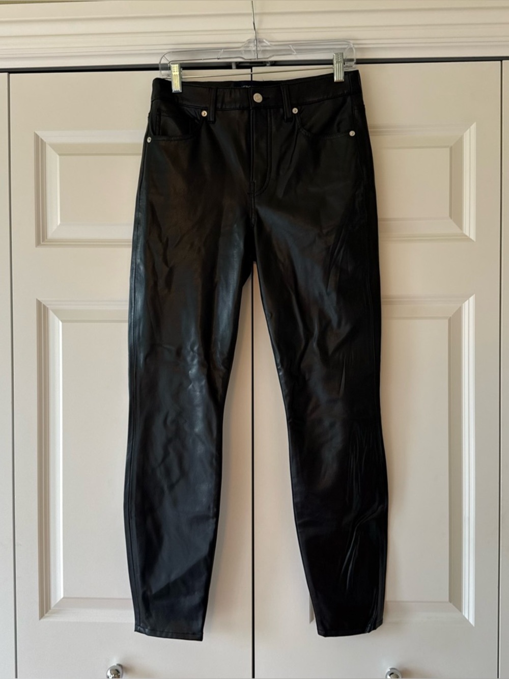Veronica Beard - Womens Debbie Faux Leather Skinny Pants - Sz 28